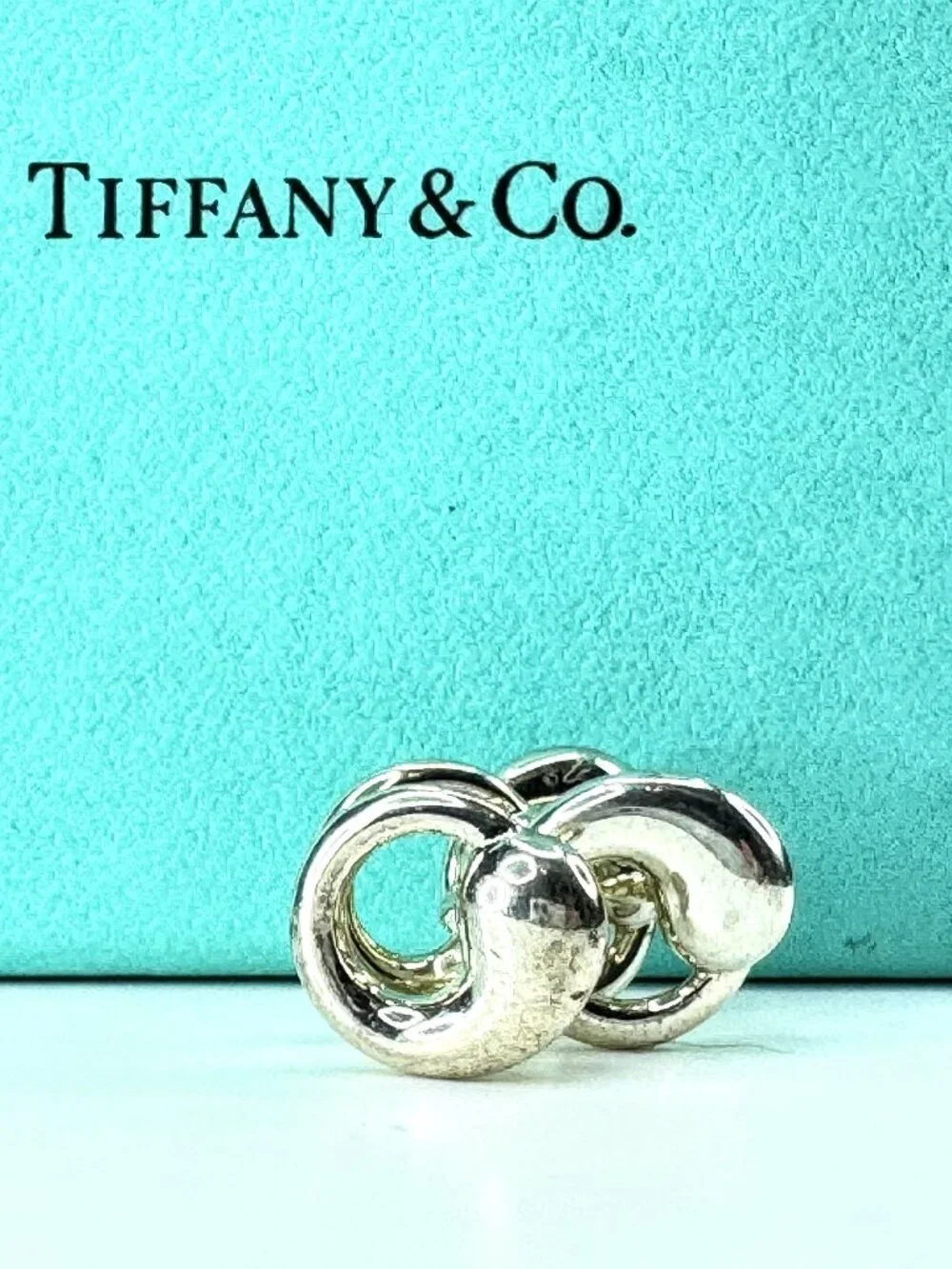 Vintage Tiffany & Co. Silver Peretti Eternal Circle Cufflinks 11.3g SS463